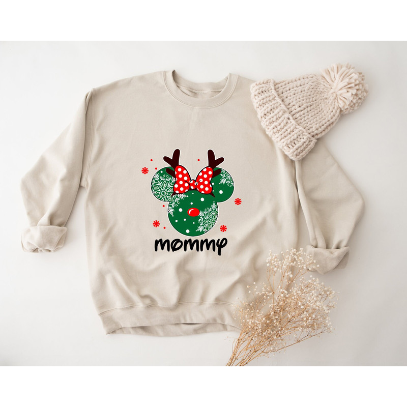Mickey Ears Christmas Sweatshirt, Christmas Mom Sweatshirt, Custom Name Christmas Sweatshirt, Dad Christmas Sweatshirt, Family Xmas Sweater.jpg