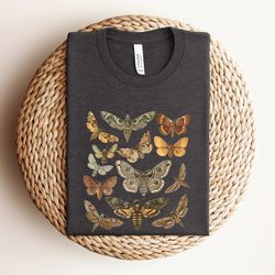 moth shirt, light academia shirt, aesthetic bug shirt, insect shirt, cottage core shirt, goblincore clothing, dark acade