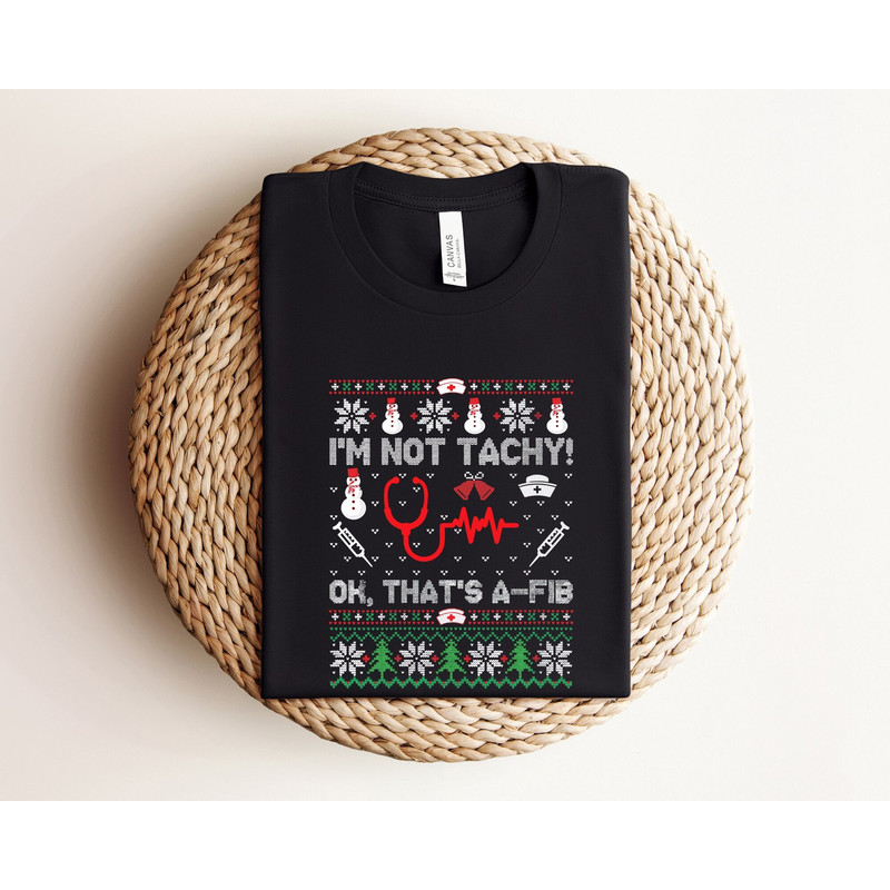 Nurse Tele Tech EKG Ugly Christmas Shirt, Funny Medical Cardiac Icu Xmas Shirt, CVICU Rn Telemetry Unit War Room Holiday Gift, Nurse Xmas.jpg