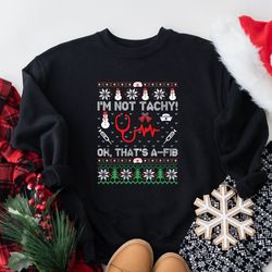 nurse tele tech ekg ugly christmas sweater, funny medical cardiac icu xmas sweatshirt, cvicu rn telemetry unit war room