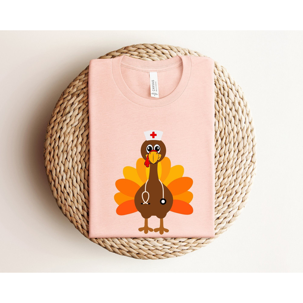 Nurse Turkey Shirt, Thanksgiving Nurse Shirt, Fall Nurse Shirt, Thankful Nurse Shirt, Nurse Appreciation Gift, Funny Nurse Shirt, Nurse Gift.jpg