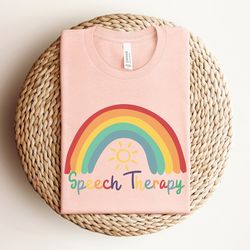 rainbow speech therapy shirt, speech therapist shirt, slp shirt, speech language pathologist shirt, speech pathology shi