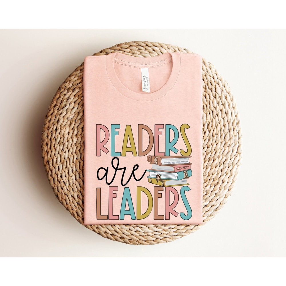 Reading Teacher Shirt, Teacher Shirts, School Librarian Shirt, Book Lover Shirt, Librarian Shirt, Readers Gift, Readers Are Leaders Shirt.jpg