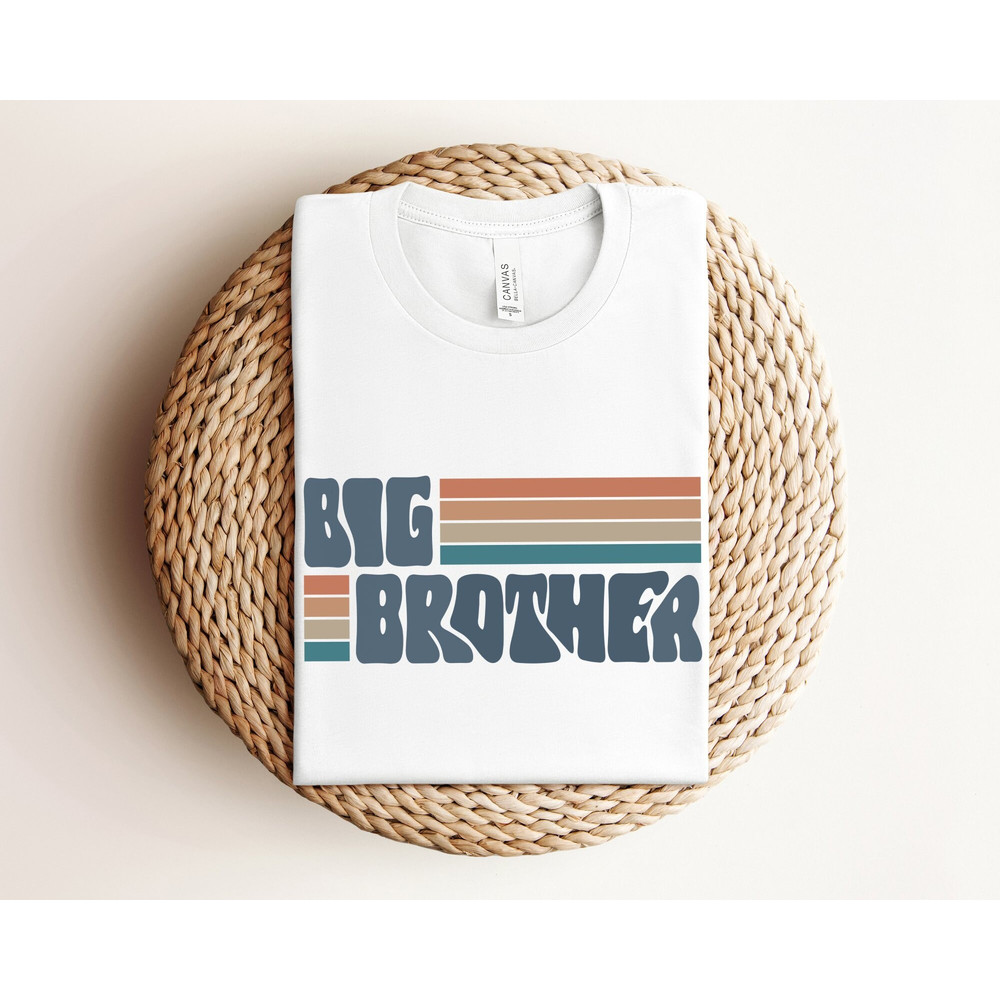 Retro Big Brother Shirt, Boys Sibling Shirt, Vintage Big Brother Gift, Baby Announcement, Big Brother Shirt, Retro Pregnancy Announcement.jpg