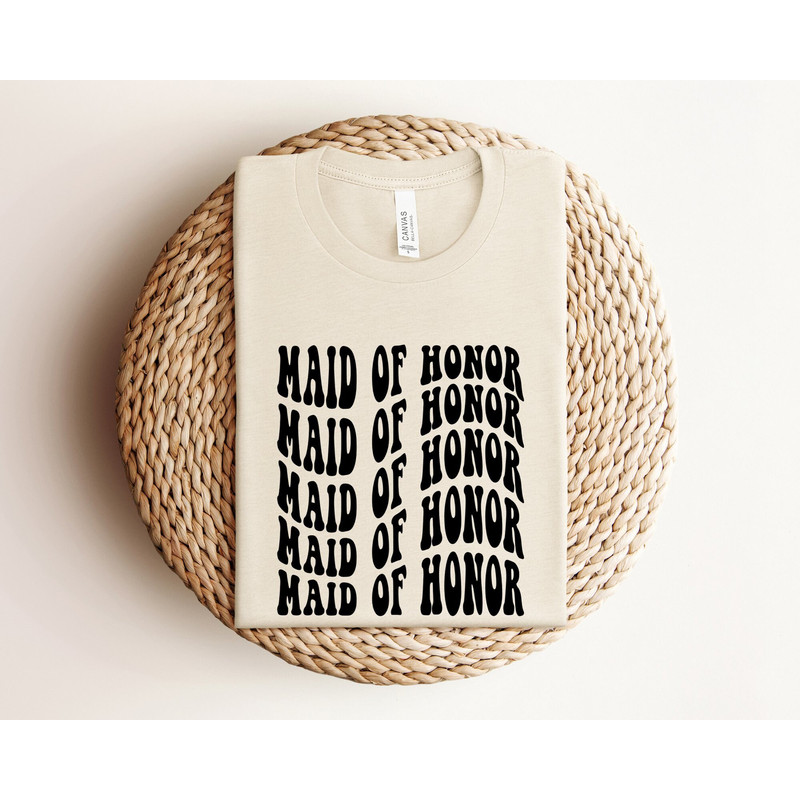 Retro Maid Of Honor Shirt, Retro Bridal Party Shirt, Bachelorette Matching Shirt, Bride Bridesmaids Shirt, Groovy Bachelorette Party Shirt.jpg