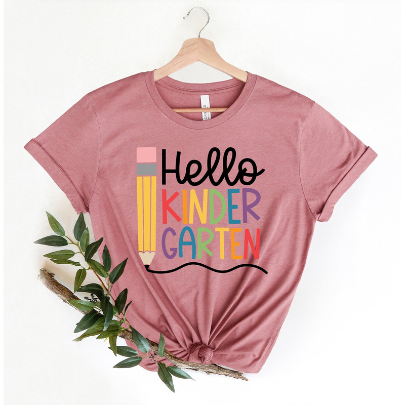 Hello Kindergarten Shirt Kindergarten Teacher Shirt, First Day of School Shirt, Back To School Shirt, First Grade Shirts, Students Shirt.jpg