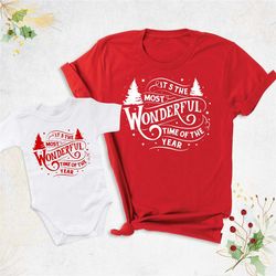 it's the most wonderful time of the year shirt, matching christmas shirt, cute christmas family shirt, holiday t-shirt,