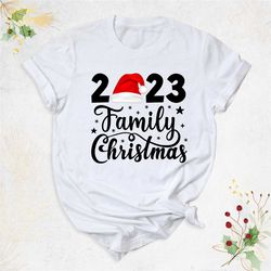 2023 family christmas shirt, christmas shirt, matching christmas santa shirts, christmas gift, christmas party shirt, ch