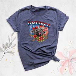american cow shirt, funny 4th of july shirt, usa flag shirt, patriotic shirt, american heifer shirt, independence shirt,
