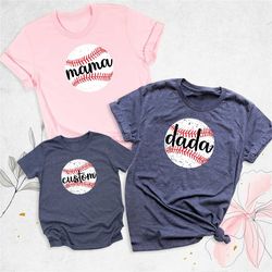 personalized softball family shirt, baseball birthday shirt, school sport shirt, softball mom shirt, family baseball shi