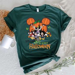 mickey's not so scary halloween 2023 shirt, mickey pumpkin, mickey&friends trick or treat, halloween shirt, disney world