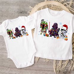 cute starwars characters, starwars shirt, christmas gifts, unisex star wars funny christmas shirt, storm trooper, darth
