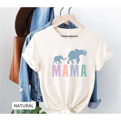 mama shirt, new mom shirt, elephant shirt, mom elephant t shirt, new mom gift, new baby gift, mama t shirt, elephant shi