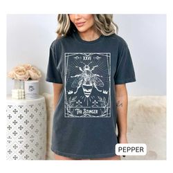 bee shirt, queen bee tshirt, comfort colors graphic tshirt, tarot card style shirt, cool graphic bee shirt, bee hive shi