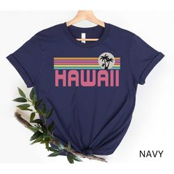 hawaii shirt, beach shirt, retro sunset travel tee, hawaii vacation, palm tree shirt, hawaii shirt, vacation shirt, isla