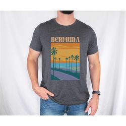 bermuda shirt bahamas gift, bermuda bahamas souvenir, graphic vintage postcard tee bermuda gift cruise honeymoon graphic