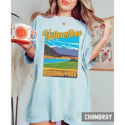 yellowstone national park graphic tshirt, comfort colors shirt, yellowstone souvenir, bison shirt, boho shirt, yellowsto