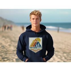 traverse city hoodie, traverse city sweatshirt michigan sweatshirt, traverse city gift souvenir, up north mi vacation tr