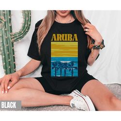 aruba shirt bahamas gift, aruba bahamas souvenir, graphic vintage postcard tee honeymoon cruise gift, cruising tee, arub