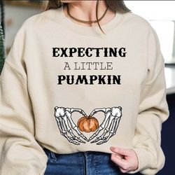 expecting a little pumpkin, halloween pregnant hoodie, pregnancy announcement shirt, growing a little pumpkin, thanksgiv