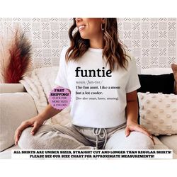 auntie shirts, funtie definition shirt, aunt t shirt,gift for aunt, aunt birthday shirt, funny aunt tee, aunt gift