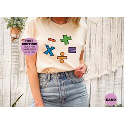 mathematics symbols shirt, mathematics shirt, mathematics teacher tee, math lover shirt, math enthusiast shirt, educatio