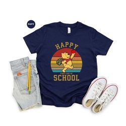 disney happy first day of school shirts ,retro donald duck-mickey minnie-winnie the pooh school shirt, funny teacher shi