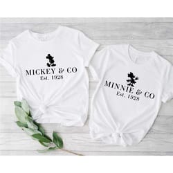 mickey and minnie & co shirt , disney sweatshirt, classic mickey shirt, women minnie shirt, retro mickey shirt, girls sh