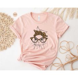 bunny with leopard glasses shirt, easter bunny shirt, easter sweatshirt, ladies easter bunny shirt, easter shirts for wo