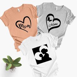 mama shirt, mom heart shirt, cute mommy gift, mommy and me tshirt, gift for mommy, mother's day gifts, women's tees, gif