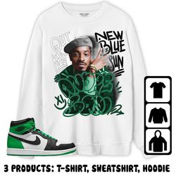 jordan 1 celtic lucky green unisex sweatshirt, hoodie, t-shirt, andre 3000 90s shirt to match sneaker