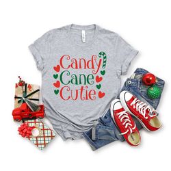 candy cane cutie christmas shirts, candy toddler outfit, cute holiday christmas youth tees, holiday apparel, xmas sweats