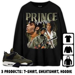 jordan 4 se craft medium olive unisex sweatshirt, hoodie, t-shirt, pop prince, shirt to match sneaker