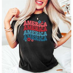 groovy america fourth of july shirt,4th of july shirt,fourth of july,sunflower america shirt,memorial day shirt,independ