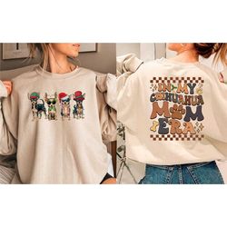 in my chihuahua mom era christmas sweatshirt, cute christmas dogs sweatshirt, dog mama sweatshirt, retro christmas, dog