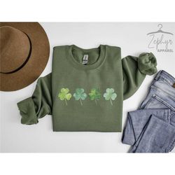 shamrock sweatshirt, lucky clover sweatshirt, lucky irish sweatshirt, st. patrick sweatshirts, st. patrick crewnecks, gi