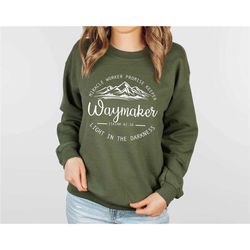 waymaker sweatshirt, religious sweatshirt, christian sweatshirt, graphic sweatshirt, gift for her, gift for mom, religio