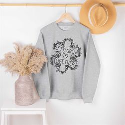 autism sweatshirts, autism awareness, neurodiversity shirt, let's grow together, autism apparel, autism sweatshirt, auti