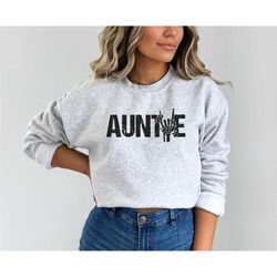 rock on auntie sweater, spooky auntie sweatshirt, aunt life hoodie, halloween auntie sweater, skeleton hand hoodie, aunt