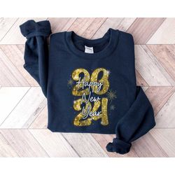 happy new year 2024 sweatshirt, cute new year sweatshirt, 2024 women's sweaters, new years eve, cute holiday sweatshirt,