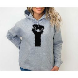 ostrich sweatshirt, bird lover gift, ostrich lovers shirt, zoo shirt, ostrich shirts, animal lover gift, animal lovers s