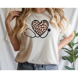 lopard nurse stethoscope shirt, nurse lifestyle, authorized nurse shirt, authorized nurse's shirts, nursing week shirt,