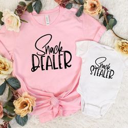 snack dealer shirt, snack stealer shirt, mama shirt, mini shirt, mama mini shirt, first mother day shirt, happy mother d