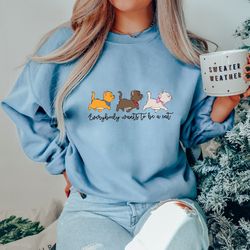 the aristocats everybody wants to be a cat magic kingdom holiday trip unisex t-shirt family birthday gift adult kid todd