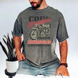 cool grandpas ride motorcycles, gift for grandpa, pregnancy announcement, comfort colors, grandfather present