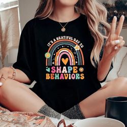 it's a beautiful day to shape behaviors, neurodiversity tee, autistic empowerment tee