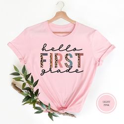 first grade shirt, back to school shirt, hello first grade shirt, first grade shirt, first grade teacher shirt,