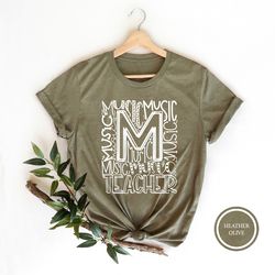 music teacher typography shirt, music teacher appreciation tshirt, music teacher t-shirt