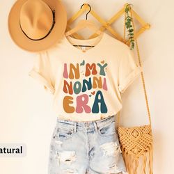 in my nonni era t-shirt, retro nonni tee, cute mothers day gift, best nonni shirt from grandchildren, gift for best nonn