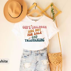 god's child are not for sale end trafficking t-shirt, retro religious tee, cute christians gift for religious women